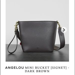 Angela Roi Brown Bucket Bag